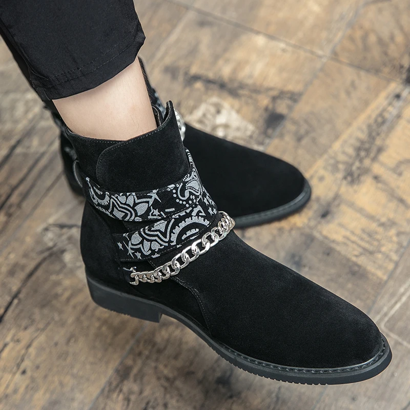 Trendy Men Boots Luxury Men's Shoes High Quality Leather Embossing Men's Boots Zip Male Leather Shoes Hard-Wearing Work Footwear
Trendy Men Boots Luxury Men's Shoes High Quality Leather Embossing Men's Boots Zip Male Leather Shoes Hard-Wearing Work Footwear