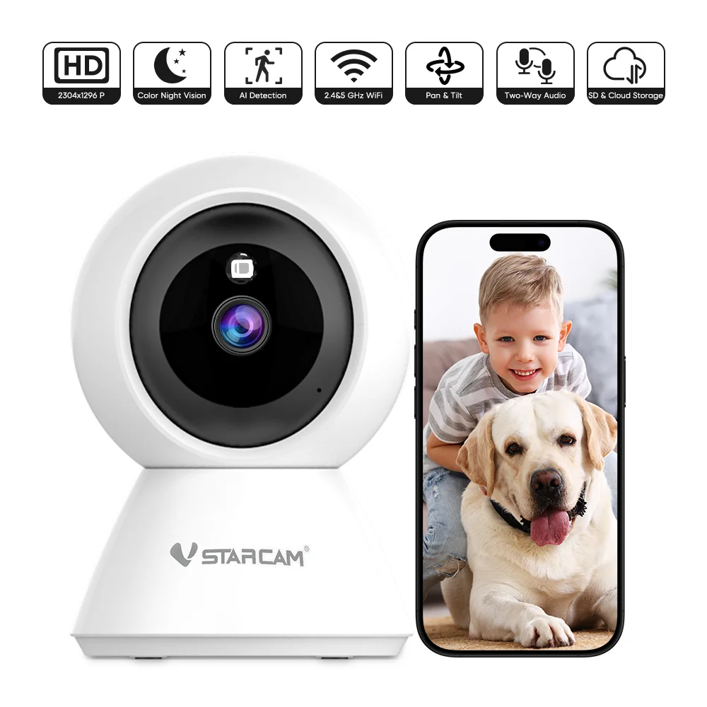 Vstarcam 1080P Smart Mini Wi-Fi IP-камера Крытая домашняя камера безопасности Wi-Fi камера наблюдения ночного видения P2P удаленный просмотр
Vstarcam 1080P Smart Mini Wi-Fi IP-камера Крытая домашняя камера безопасности Wi-Fi камера наблюдения ночного видения P2P удаленный просмотр