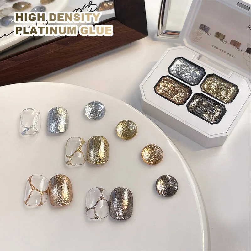 4Colors Starburst Platinum Gel High Density Nail Art Polish Line Drawing Glitter Gradient Soak Off UV LED Gel Manicure Art
4Colors Starburst Platinum Gel High Density Nail Art Polish Line Drawing Glitter Gradient Soak Off UV LED Gel Manicure Art