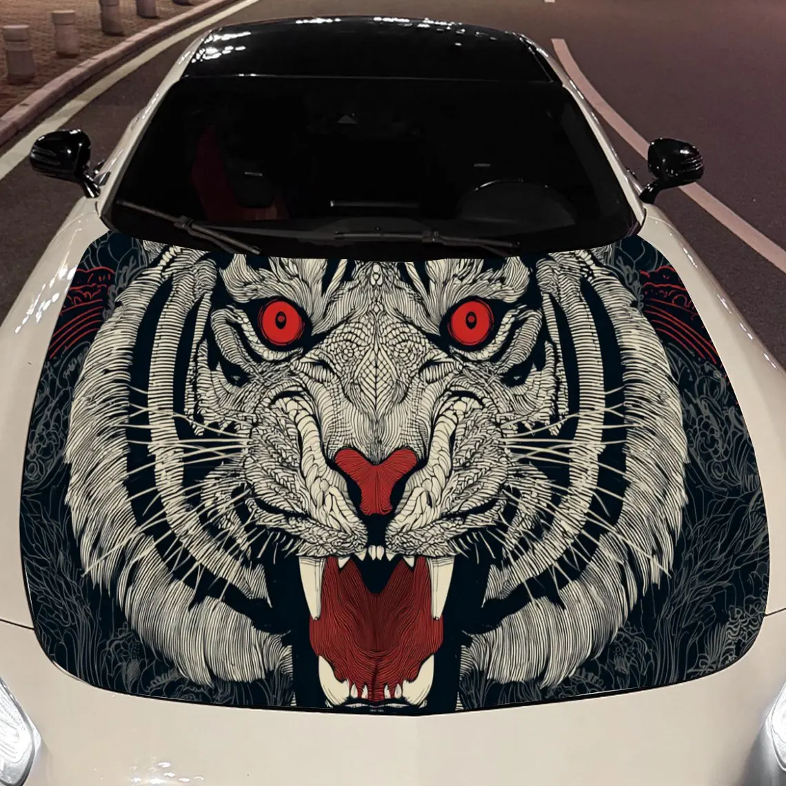 Angry Red-Eyed Striped Tiger Car Hood Vinyl Stickers Car Surface Protection Decal Car Decoration Cover Vinyl Wraps Waterproof Se
Angry Red-Eyed Striped Tiger Car Hood Vinyl Stickers Car Surface Protection Decal Car Decoration Cover Vinyl Wraps Waterproof Se