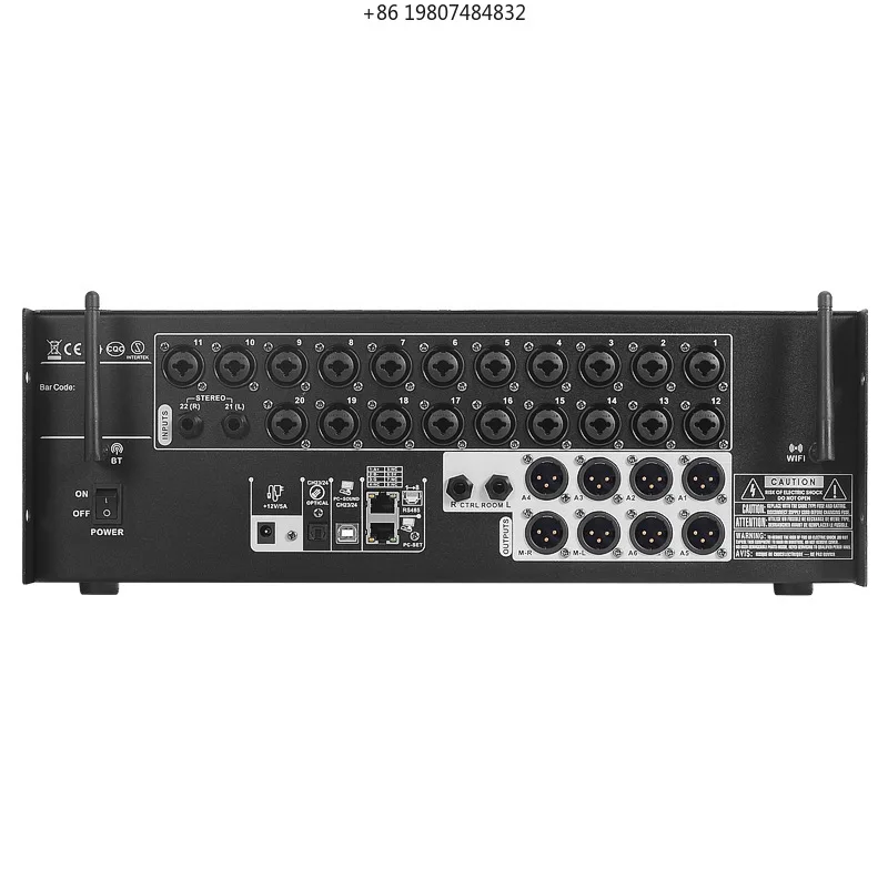 Memory & +48V Phantom Power for Live Concerts Advanced T24 24-Ch Rack-mountable Digital Audio Sound Board with Scene
Memory & +48V Phantom Power for Live Concerts Advanced T24 24-Ch Rack-mountable Digital Audio Sound Board with Scene
