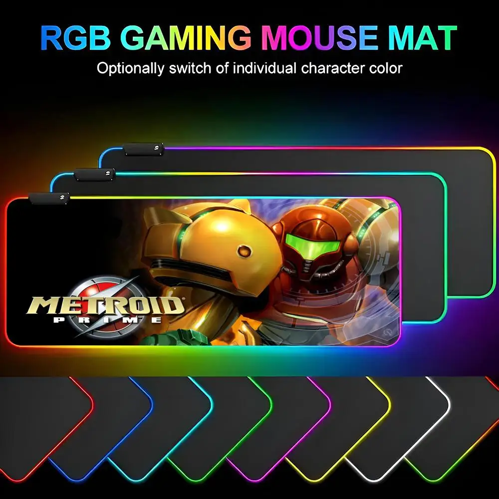 Игровой коврик для мыши M-Metroid, игровой коврик для мыши с подсветкой, RGB, коврик для клавиатуры, Игровые ноутбуки, подставка для мыши, Настольная защита, аниме коврики
Игровой коврик для мыши M-Metroid, игровой коврик для мыши с подсветкой, RGB, коврик для клавиатуры, Игровые ноутбуки, подставка для мыши, Настольная защита, аниме коврики