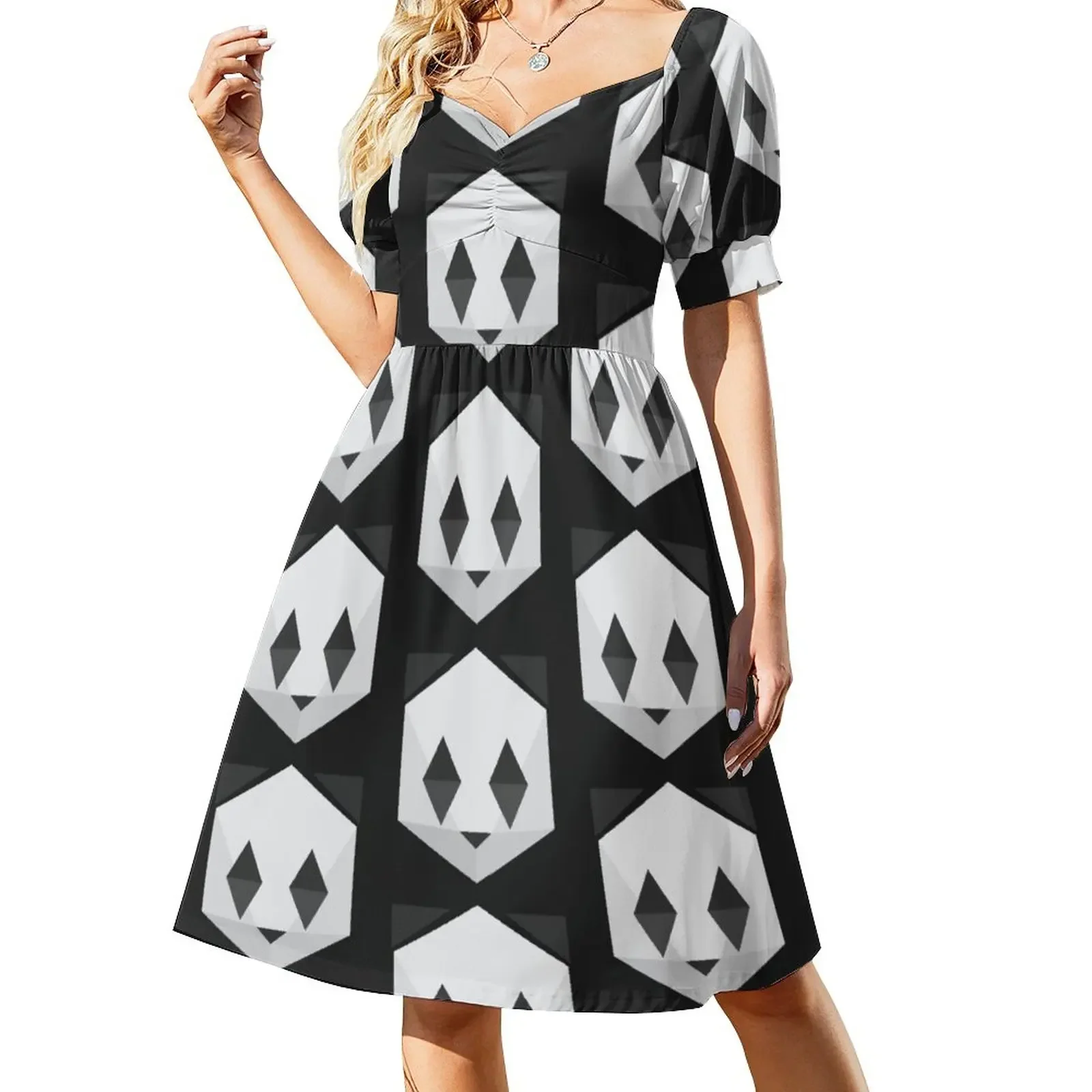 Panda (black) Short-Sleeved Dress birthday dress for women Woman clothes luxury woman evening dress
Panda (black) Short-Sleeved Dress birthday dress for women Woman clothes luxury woman evening dress