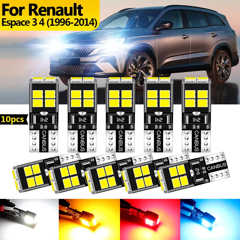 10PCS 12v For Renault Espace 3 4 1996 1997 1998-2014 LED Clearance Light Parking Bulb Lamp W5W T10 194 Canbus car accessories
10PCS 12v For Renault Espace 3 4 1996 1997 1998-2014 LED Clearance Light Parking Bulb Lamp W5W T10 194 Canbus car accessories