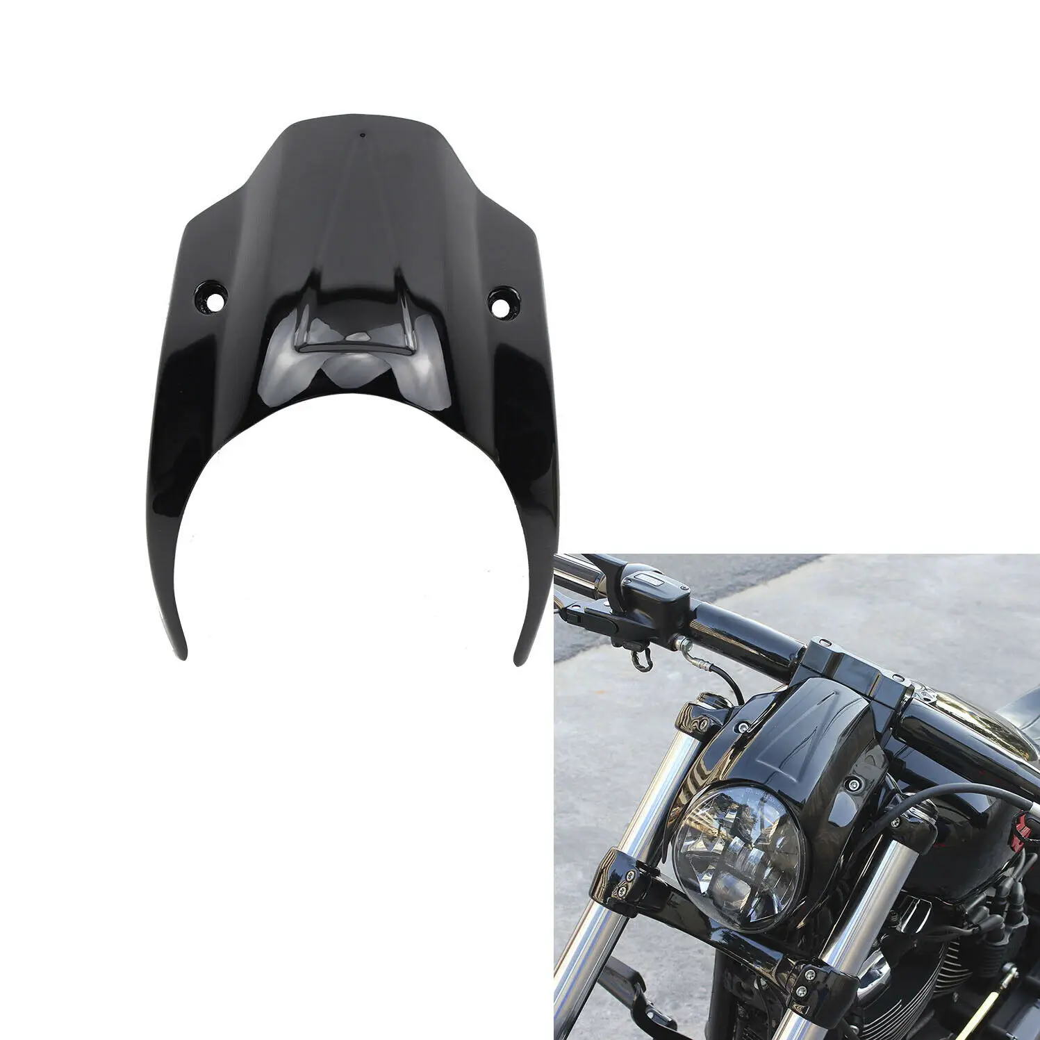 Обтекатель для фар Harley, 2018 FXBR/FXBRS, 2019, 2020, глянцевый, черный, 2021
Обтекатель для фар Harley, 2018 FXBR/FXBRS, 2019, 2020, глянцевый, черный, 2021
