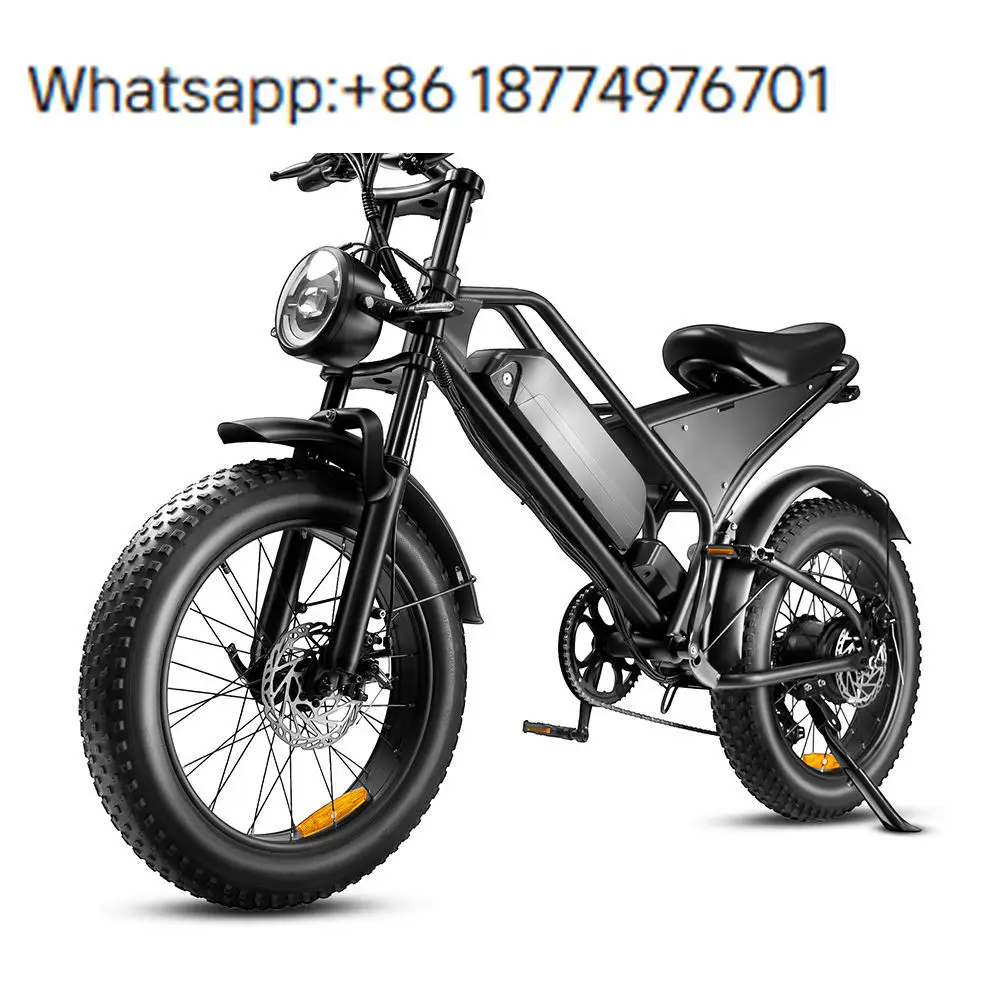 Electric Fat Bike 750W48V 15AH 20 Inch Disc Brake US Warehouse Outside Sport Steel Frame Long Range OEM Dropshipping E Bike
Electric Fat Bike 750W48V 15AH 20 Inch Disc Brake US Warehouse Outside Sport Steel Frame Long Range OEM Dropshipping E Bike