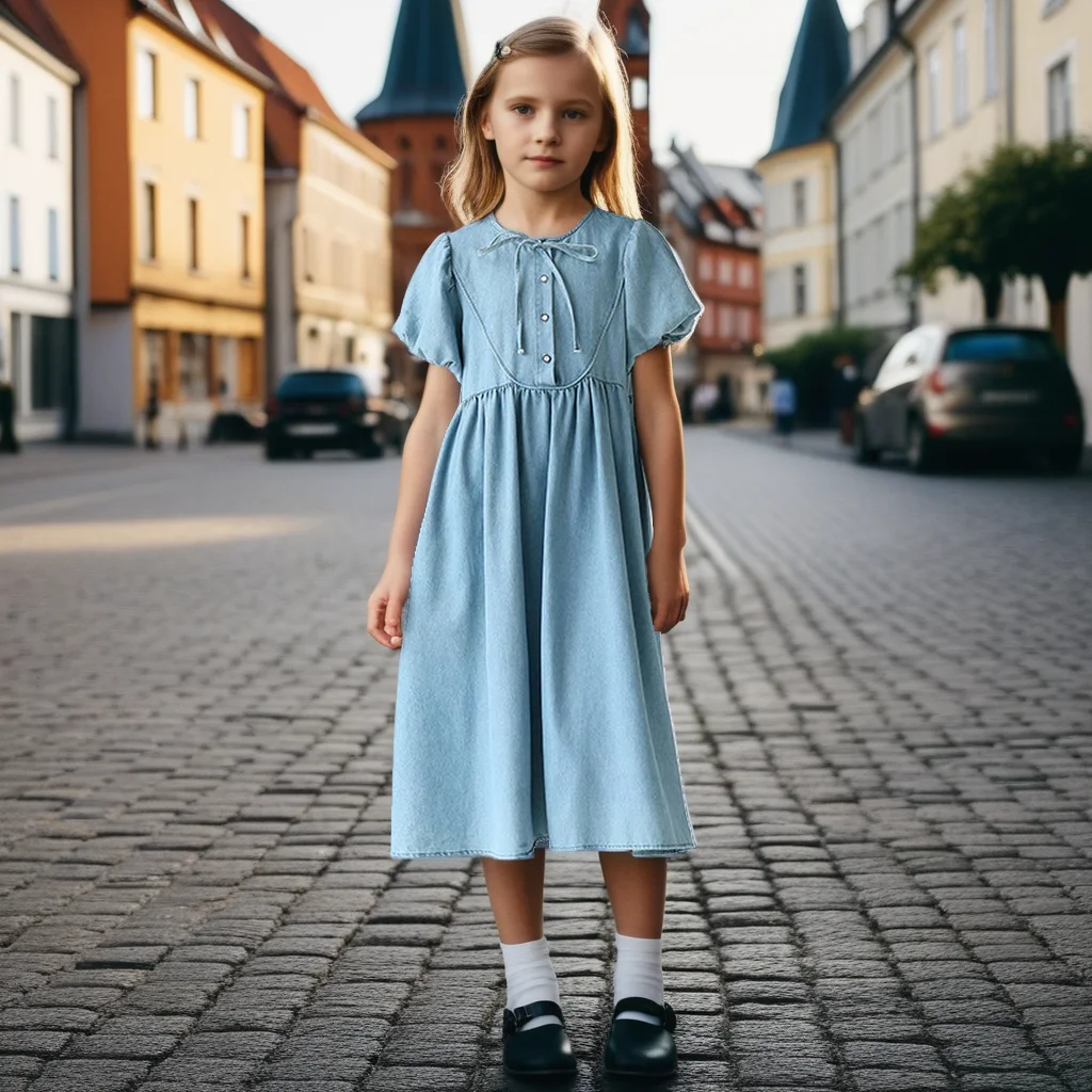 2025 New Summer Teen School Girls Denim Dress Stylish Puff Sleeve Dress for Kids Fashion Blue Casual & Party Dress 6-15 Years
2025 New Summer Teen School Girls Denim Dress Stylish Puff Sleeve Dress for Kids Fashion Blue Casual & Party Dress 6-15 Years