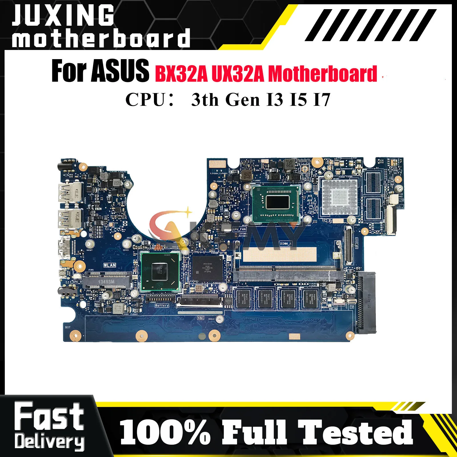 UX32A Laptop Motherboard For ASUS ZenBook UX32A UX32A BX32A Notebook Mainboard With I3 I5 I7 CPU 100% tests OK fast shipping stk 
UX32A Laptop Motherboard For ASUS ZenBook UX32A UX32A BX32A Notebook Mainboard With I3 I5 I7 CPU 100% tests OK fast shipping stk