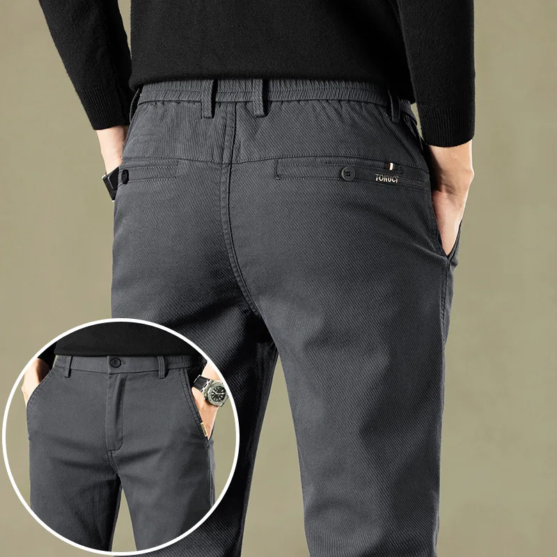 2023 Men's Autumn Business Casual Cotton Pants Elastic Straight Formal Fashion Trousers Male Brand Clothing
2023 Men's Autumn Business Casual Cotton Pants Elastic Straight Formal Fashion Trousers Male Brand Clothing