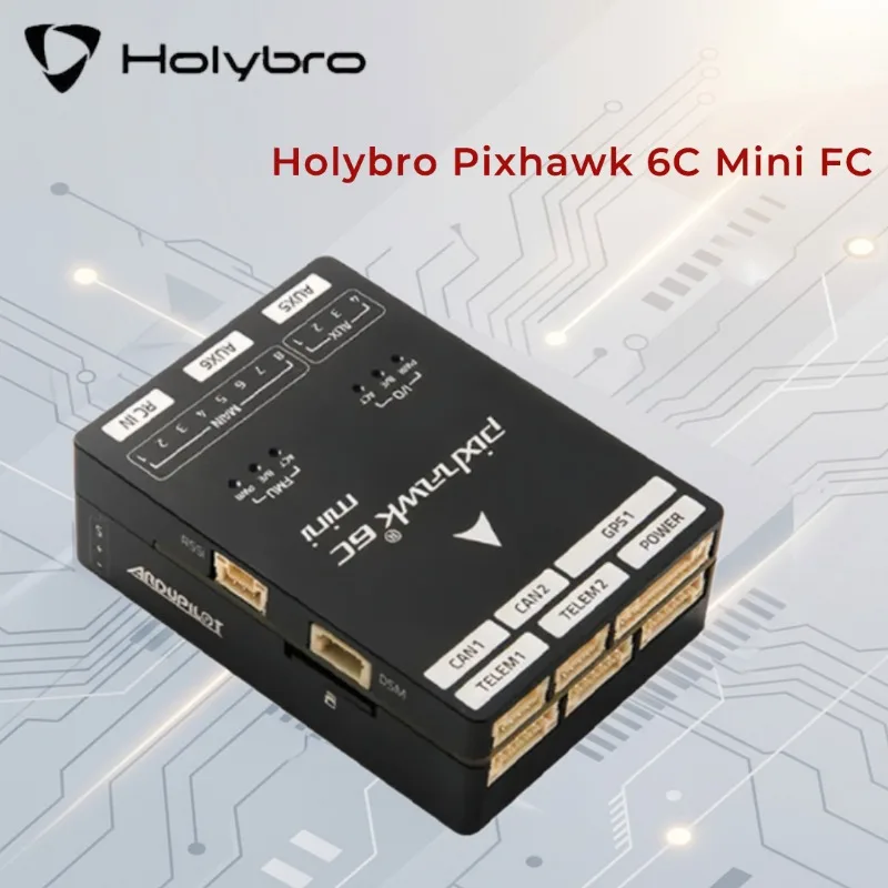 Holybro Pixhawk 6C Mini Flight Controller with PM02 V3 12S/PM06 14S Power Module and M9N/M10 GPS for RC Multirotor Airplane
Holybro Pixhawk 6C Mini Flight Controller with PM02 V3 12S/PM06 14S Power Module and M9N/M10 GPS for RC Multirotor Airplane