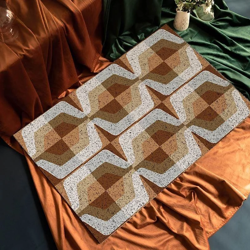 Европейский геометрический напольный коврик для входной двери, противоскользящий, теплый, для дома, шелковый, круглый, утолщенный
Европейский геометрический напольный коврик для входной двери, противоскользящий, теплый, для дома, шелковый, круглый, утолщенный