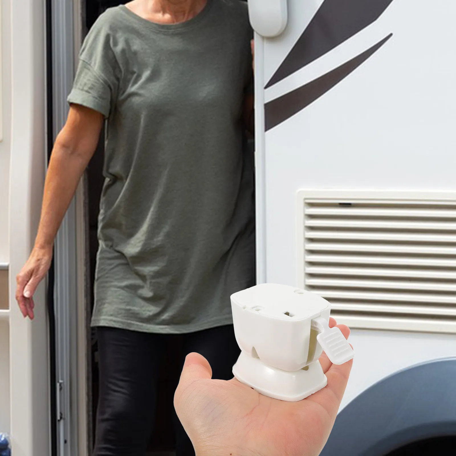 2Pcs Rv Door Holder Versatile Plastic Door Hold Hook for Enclosed Trailer Camper Truck Entry Catch Secure Safety Latch Fix
2Pcs Rv Door Holder Versatile Plastic Door Hold Hook for Enclosed Trailer Camper Truck Entry Catch Secure Safety Latch Fix