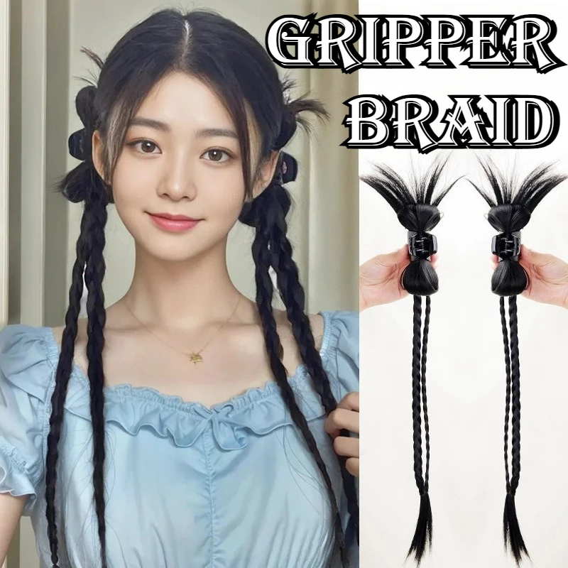 Messy Bun Hair Piece Claw Clip Braided Y2k Hair Buns Extensions Ponytail Claw Clip Long Braid Wig Ponytail Hair Pieces for Women
Messy Bun Hair Piece Claw Clip Braided Y2k Hair Buns Extensions Ponytail Claw Clip Long Braid Wig Ponytail Hair Pieces for Women