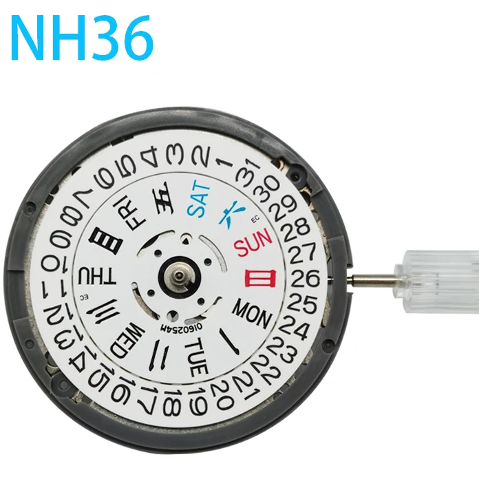 Точный полностью автоматический механический механизм NH36 NH36A, двойной календарь, заменяет 4R36/7S36
Точный полностью автоматический механический механизм NH36 NH36A, двойной календарь, заменяет 4R36/7S36