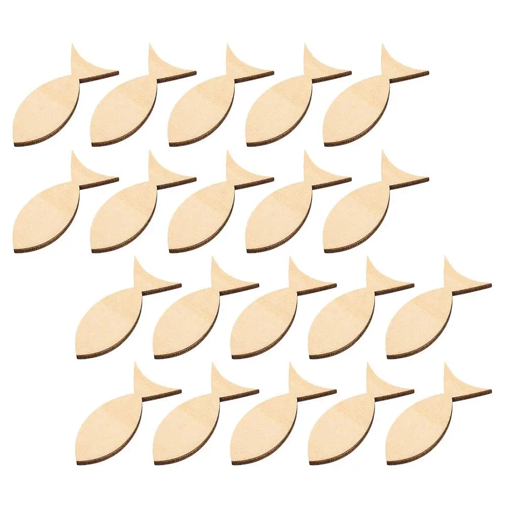 50 Pcs Solid Fish on Wooden Board Scene Layout Decorations Chips Slices Mini Unfinished
50 Pcs Solid Fish on Wooden Board Scene Layout Decorations Chips Slices Mini Unfinished