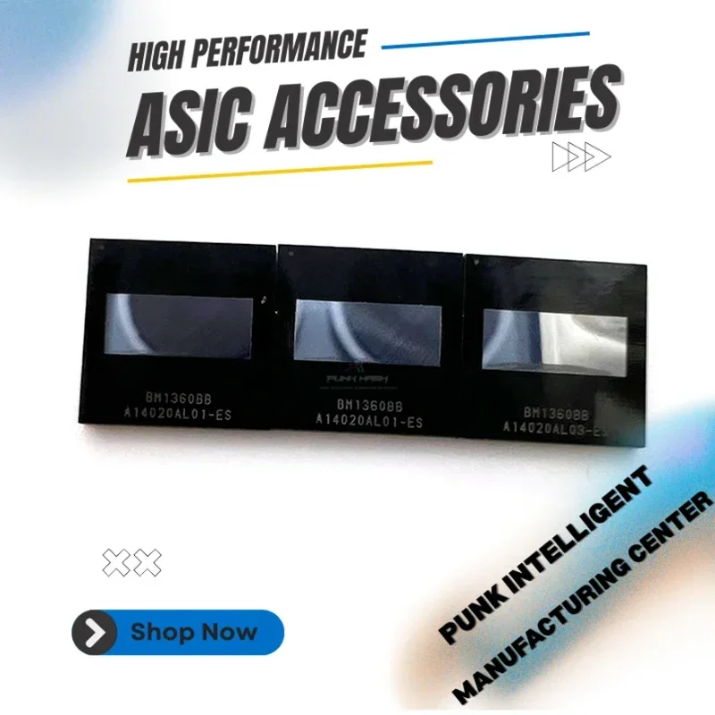 Чип ASIC Antminer BM1360 BM1360BB для S19jpro S19i 
Чип ASIC Antminer BM1360 BM1360BB для S19jpro S19i