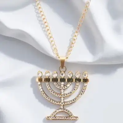 Pendant Necklace For Women Jewelry Stainless Steel Chanukah Menorah Neck Chain Lightweight Aesthetic Charm Necklaces
Pendant Necklace For Women Jewelry Stainless Steel Chanukah Menorah Neck Chain Lightweight Aesthetic Charm Necklaces
