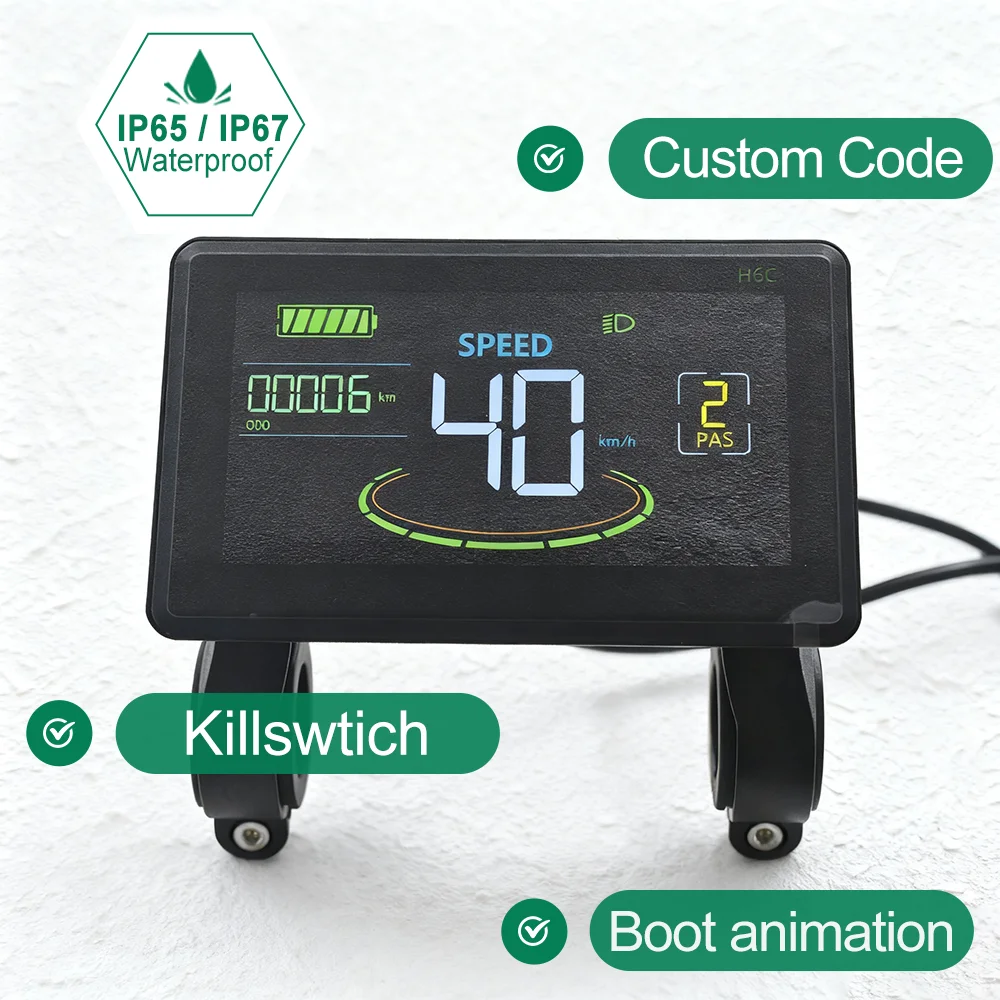 Colorful LCD Intelligent Electric Bike Display Waterproof Connection Plug with USB Port Bike Computer
Colorful LCD Intelligent Electric Bike Display Waterproof Connection Plug with USB Port Bike Computer