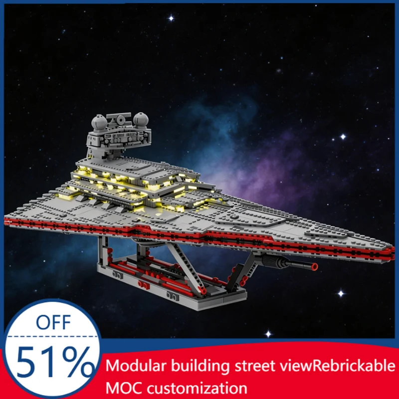 2856 PCS War Series SW UCS Xyston-class Star Destroyer Modify Fighter MOC Building Block Model Children Halloween Gifts DIY Set
2856 PCS War Series SW UCS Xyston-class Star Destroyer Modify Fighter MOC Building Block Model Children Halloween Gifts DIY Set