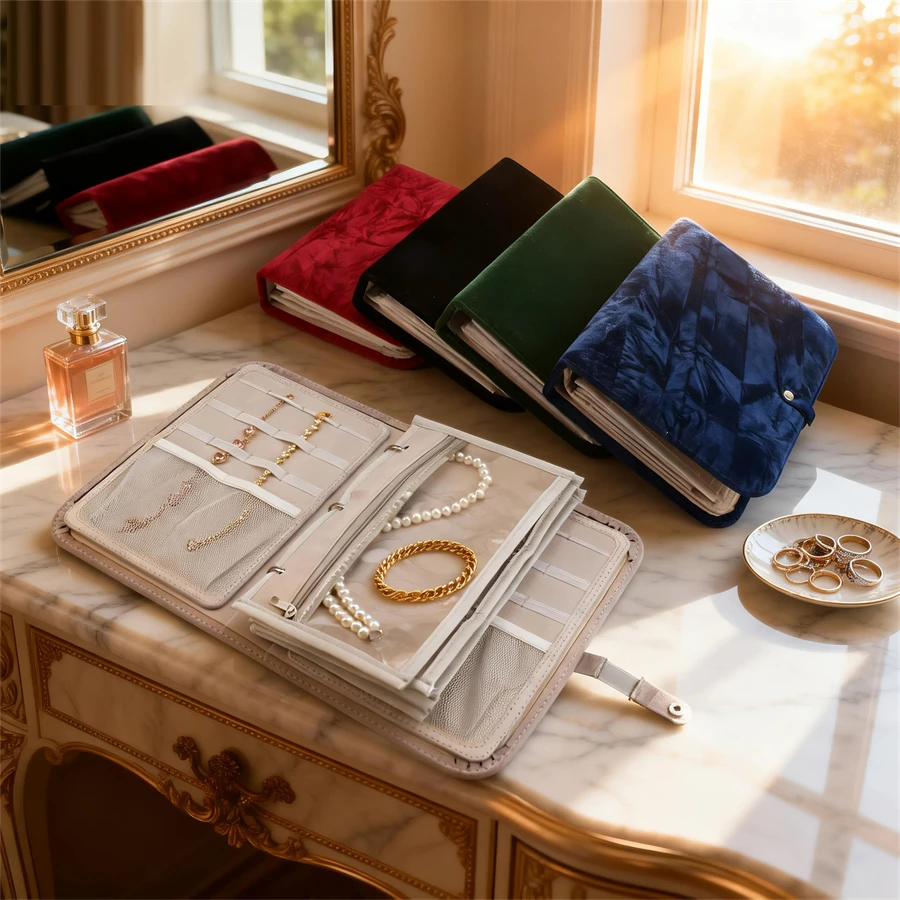 Jewelry Storage Book Zipper Clear Pockets Jewelry Packaging Box Necklace Binder Storage Display Product For Women
Jewelry Storage Book Zipper Clear Pockets Jewelry Packaging Box Necklace Binder Storage Display Product For Women