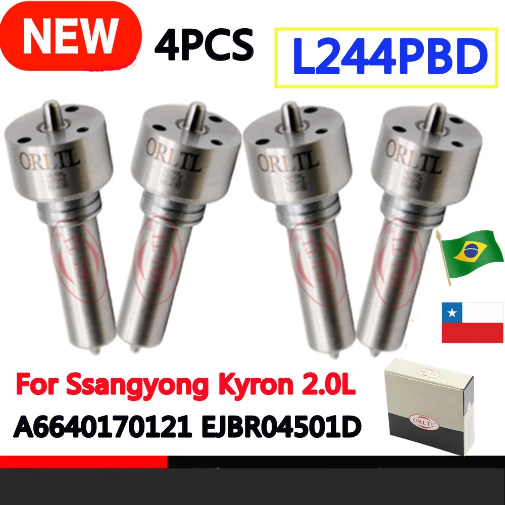 4PCS Nozzle L244PBD injector A6640170121 EJBR04501D Diesel Fuel Nozzle L244PRD for Ssangyong Kyron 2.0L 6640170121 L244 PBD
4PCS Nozzle L244PBD injector A6640170121 EJBR04501D Diesel Fuel Nozzle L244PRD for Ssangyong Kyron 2.0L 6640170121 L244 PBD
