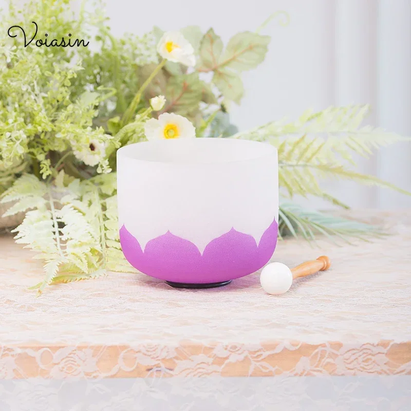 6-12inch Purple Lotus Pure Quartz Crystal Singing Bowl 440/432Hz Chakra Sound Therapy Meditation with Mallet,O-ring Set
6-12inch Purple Lotus Pure Quartz Crystal Singing Bowl 440/432Hz Chakra Sound Therapy Meditation with Mallet,O-ring Set