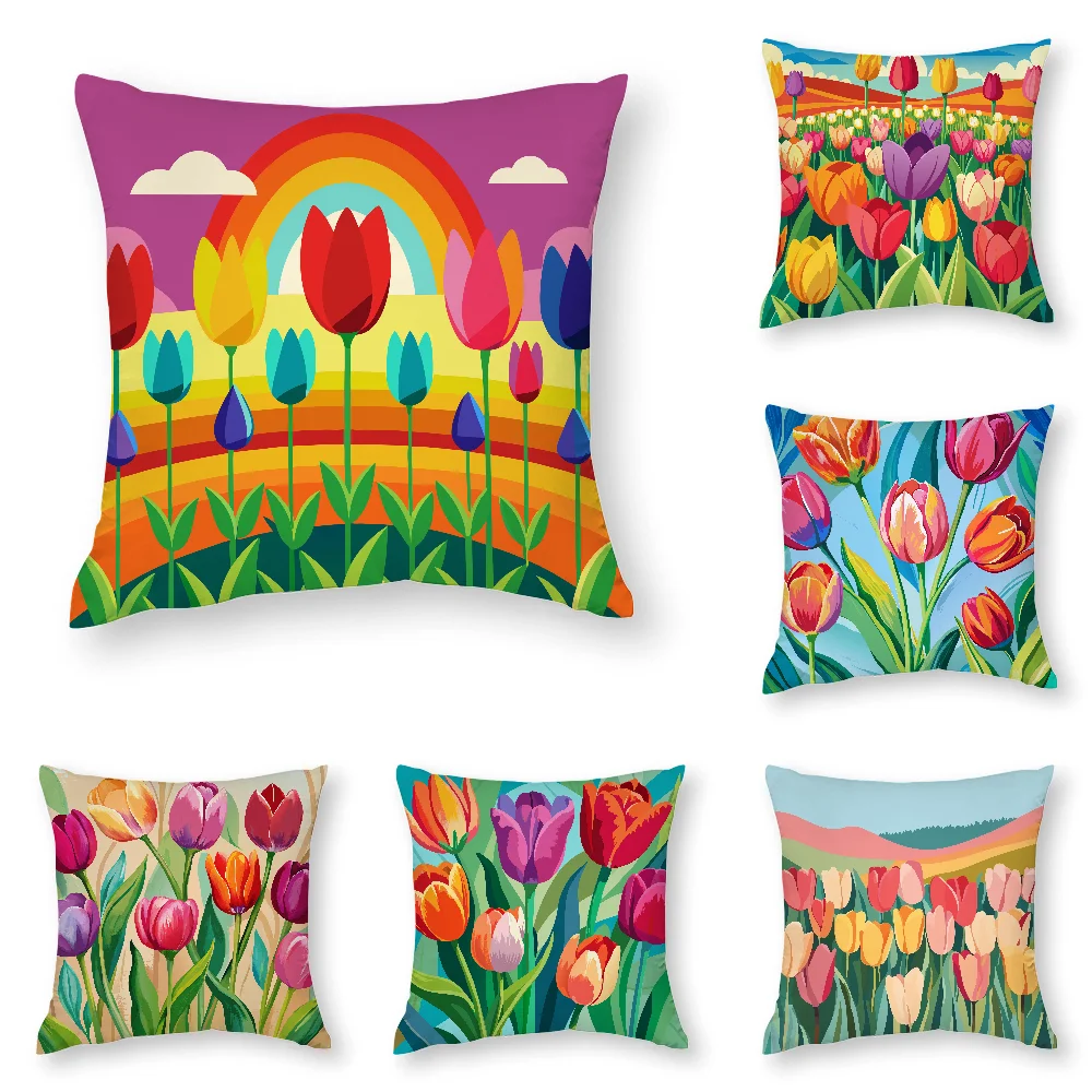 Colorful Tulip Graceful Pillow Case 3D Print Polyester Fiber 45*45 cm Home Sofa Throw Pillow Cover Decoration Festival Gift
Colorful Tulip Graceful Pillow Case 3D Print Polyester Fiber 45*45 cm Home Sofa Throw Pillow Cover Decoration Festival Gift