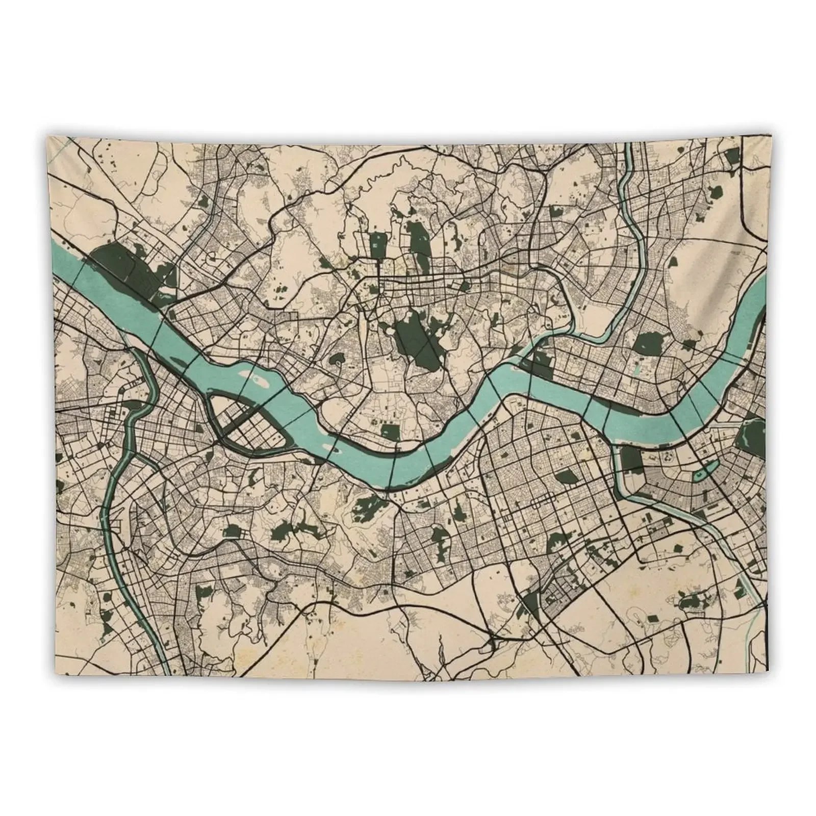 Seoul City Map of South Korea - Vintage Tapestry On The Wall Wall Hangings Decoration Art Mural Tapestry
Seoul City Map of South Korea - Vintage Tapestry On The Wall Wall Hangings Decoration Art Mural Tapestry