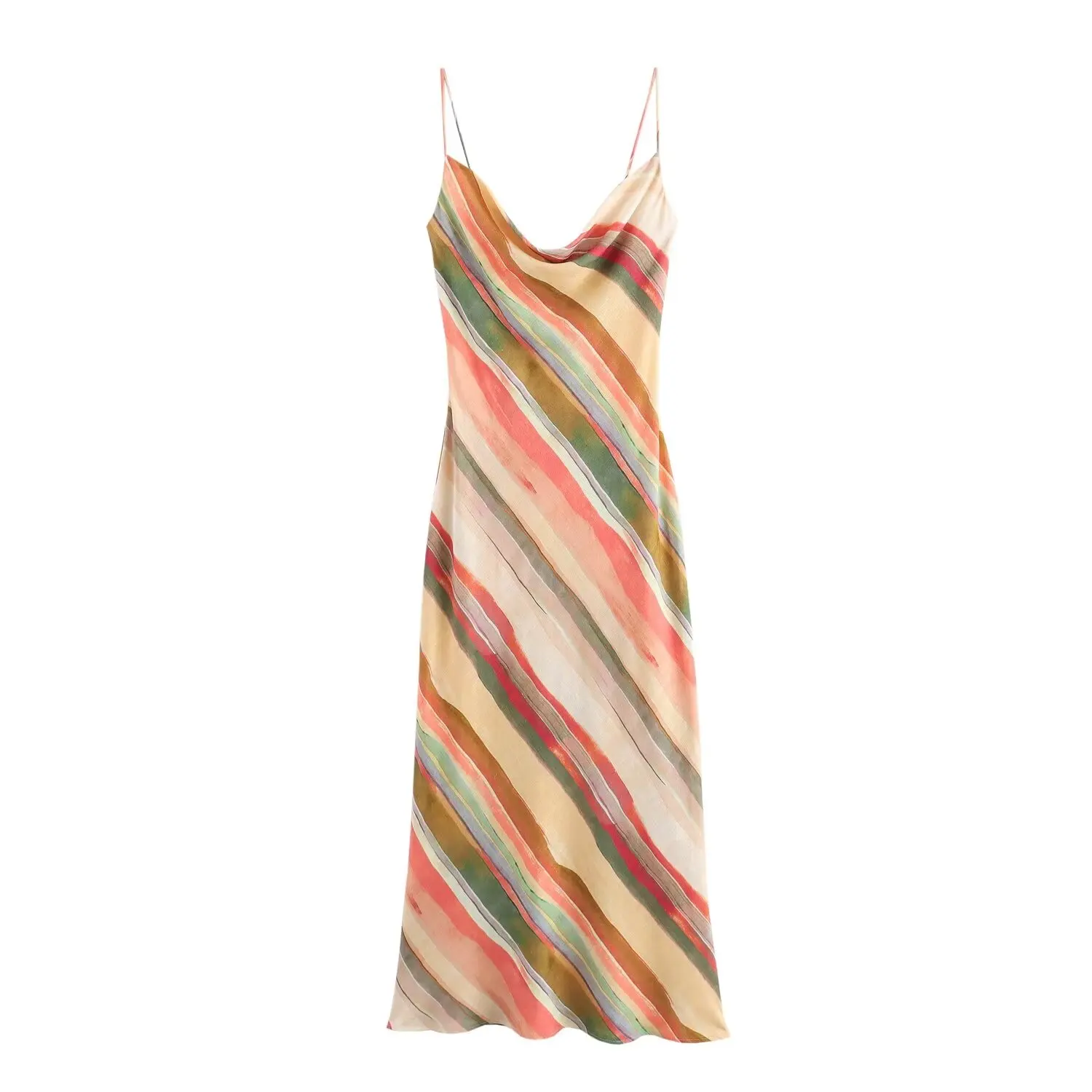 Women's new Chic fashion pleated neck linen blend print suspended midi dress retro sleeveless backless women's dress Mujer
Women's new Chic fashion pleated neck linen blend print suspended midi dress retro sleeveless backless women's dress Mujer