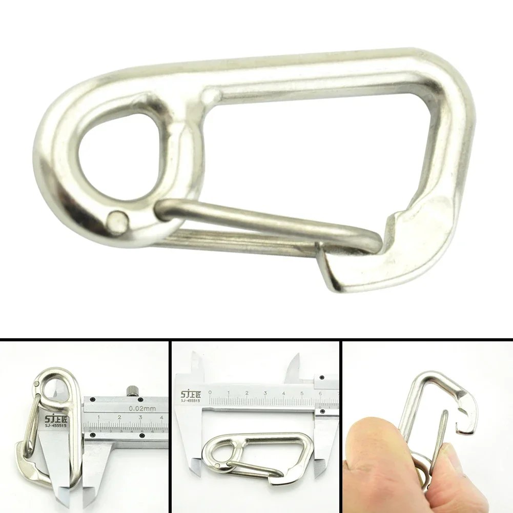 Carabiner Dving Hook Durable Equipment Kayak Boat Outdoor Tools Safety Scuba Diving Simple Hook 316 Stainless Steel
Carabiner Dving Hook Durable Equipment Kayak Boat Outdoor Tools Safety Scuba Diving Simple Hook 316 Stainless Steel