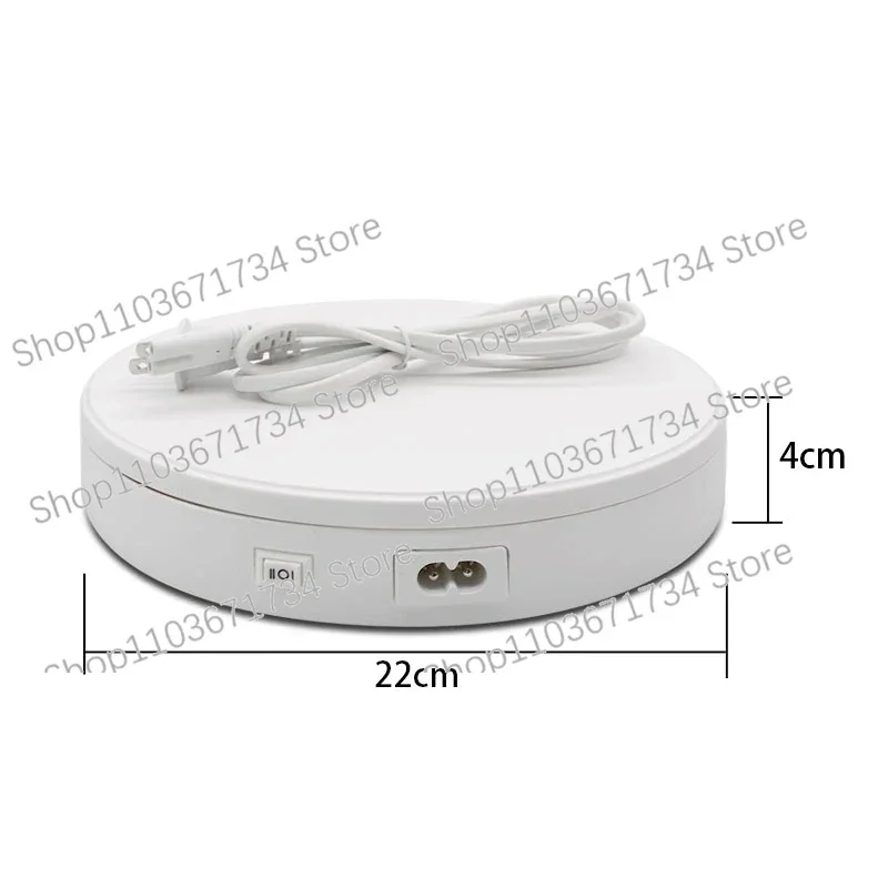 Electric Turntable 360 Rotation 5KG Noiseless Rotating Table Jewelry Watch Multifunctional Display Stands Table 22*22*4cm
Electric Turntable 360 Rotation 5KG Noiseless Rotating Table Jewelry Watch Multifunctional Display Stands Table 22*22*4cm