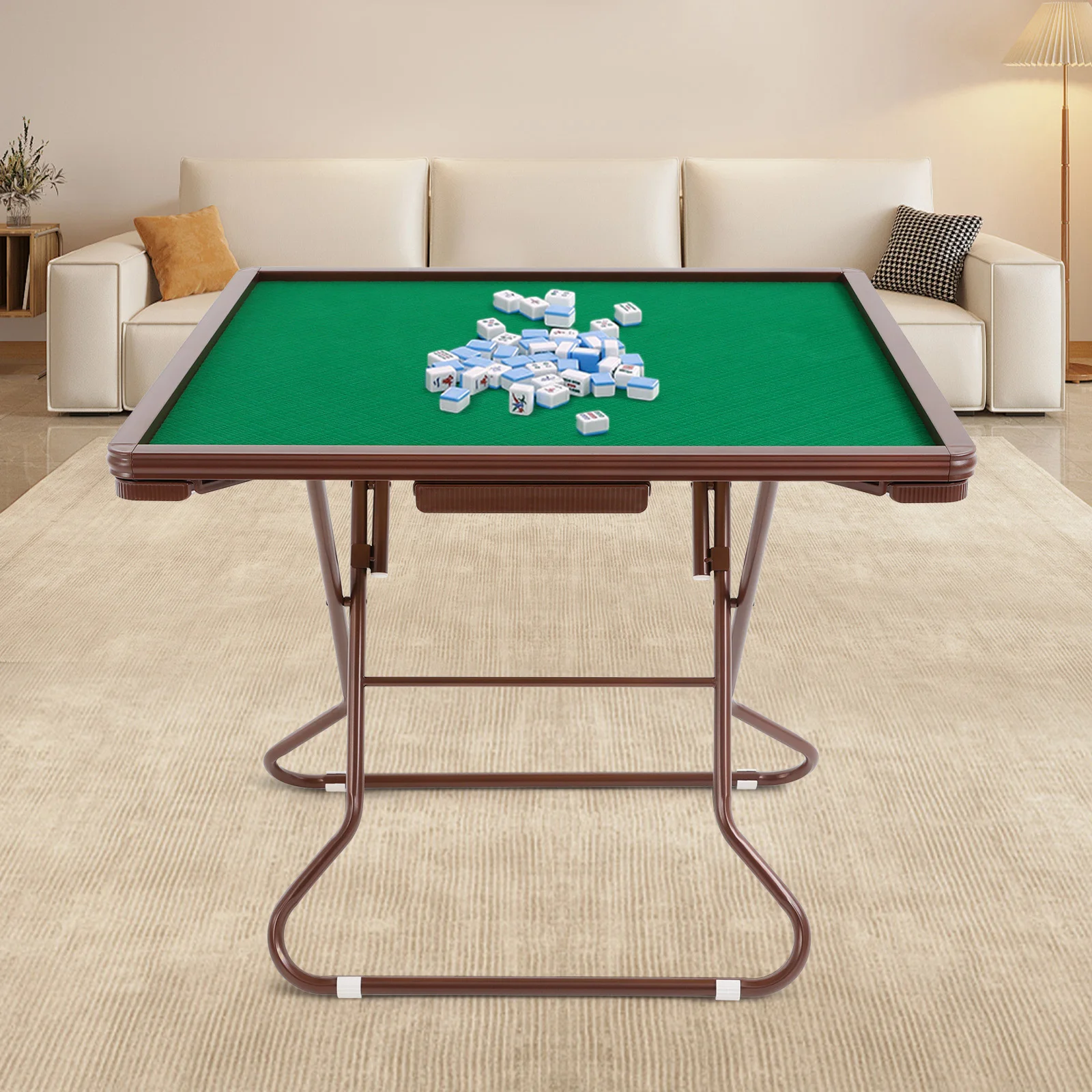 Mahjong Table, Folding Game Table & Velvet Surface, Portable Multi-Function Card Poker Table for Family Party, Friends Gathering
Mahjong Table, Folding Game Table & Velvet Surface, Portable Multi-Function Card Poker Table for Family Party, Friends Gathering