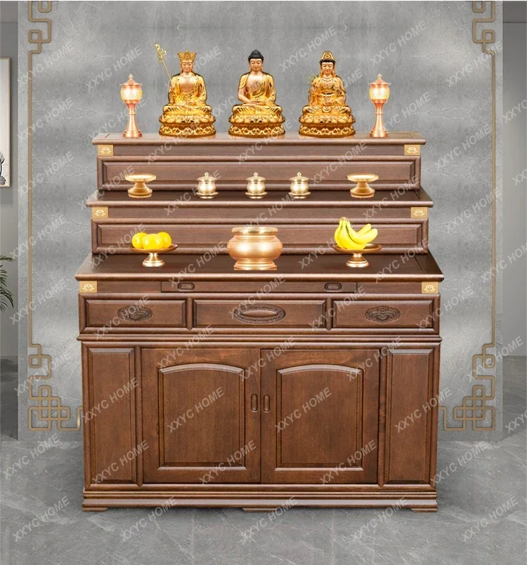 FG52Solid wood Buddhist table three-layer household incense table multi-layer Buddhist table
FG52Solid wood Buddhist table three-layer household incense table multi-layer Buddhist table