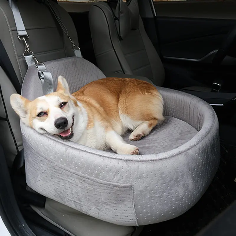 Автомобильное кресло для животных с высокой спинкой, портативная моющаяся лежанка для собак и кошек для путешествий на автомобиле и использования на улице, уютная переноска для мелких питомцев
Автомобильное кресло для животных с высокой спинкой, портативная моющаяся лежанка для собак и кошек для путешествий на автомобиле и использования на улице, уютная переноска для мелких питомцев