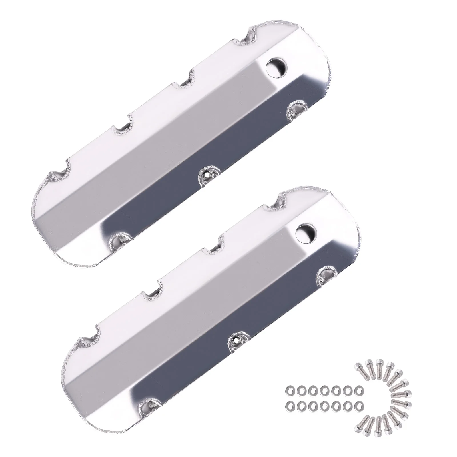 Tall Aluminum Valve Covers for Chevy BBC 396 402 427 454 502 w/Billet Rails
Tall Aluminum Valve Covers for Chevy BBC 396 402 427 454 502 w/Billet Rails