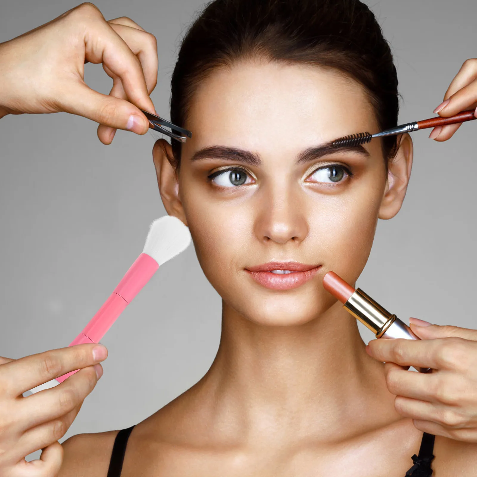 Dual Ended Nose Contour Makeup Brush Pink U Shaped High Nose Bridge Powder Brush Liquid Foundation Concealer Travel Size
Dual Ended Nose Contour Makeup Brush Pink U Shaped High Nose Bridge Powder Brush Liquid Foundation Concealer Travel Size