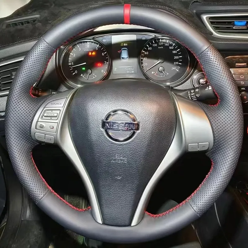 Полный кожаный чехол на руль автомобиля из микроволокна для Nissan Qashqai Altima Teana Rogue 2014-2018
Полный кожаный чехол на руль автомобиля из микроволокна для Nissan Qashqai Altima Teana Rogue 2014-2018