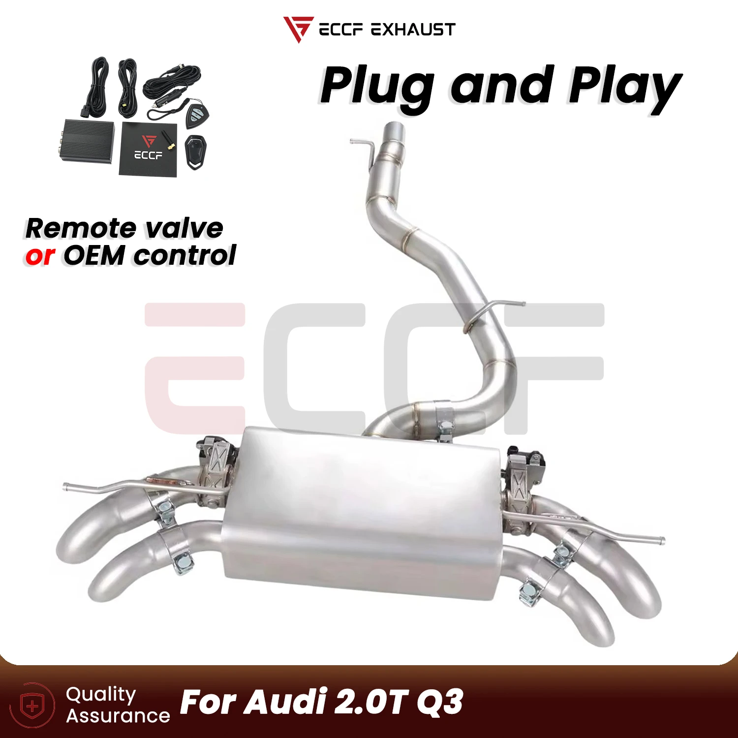 Sporty Stainless steel sandblasting design Catback exhaust system FOR Audi 2.0T Q3 Plug and Play Performance Upgrade
Sporty Stainless steel sandblasting design Catback exhaust system FOR Audi 2.0T Q3 Plug and Play Performance Upgrade