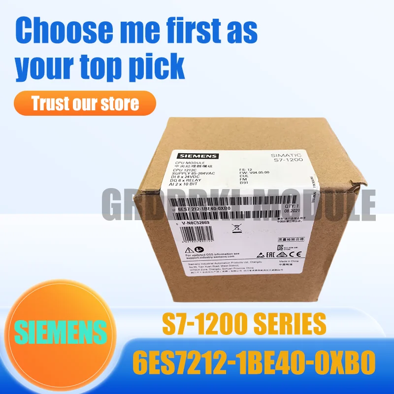 Новый оригинальный контроллер SIEMENS 6ES7212-1BE40-0XB0 6ES7 212-1BE40-0XB0 S7-1200
Новый оригинальный контроллер SIEMENS 6ES7212-1BE40-0XB0 6ES7 212-1BE40-0XB0 S7-1200