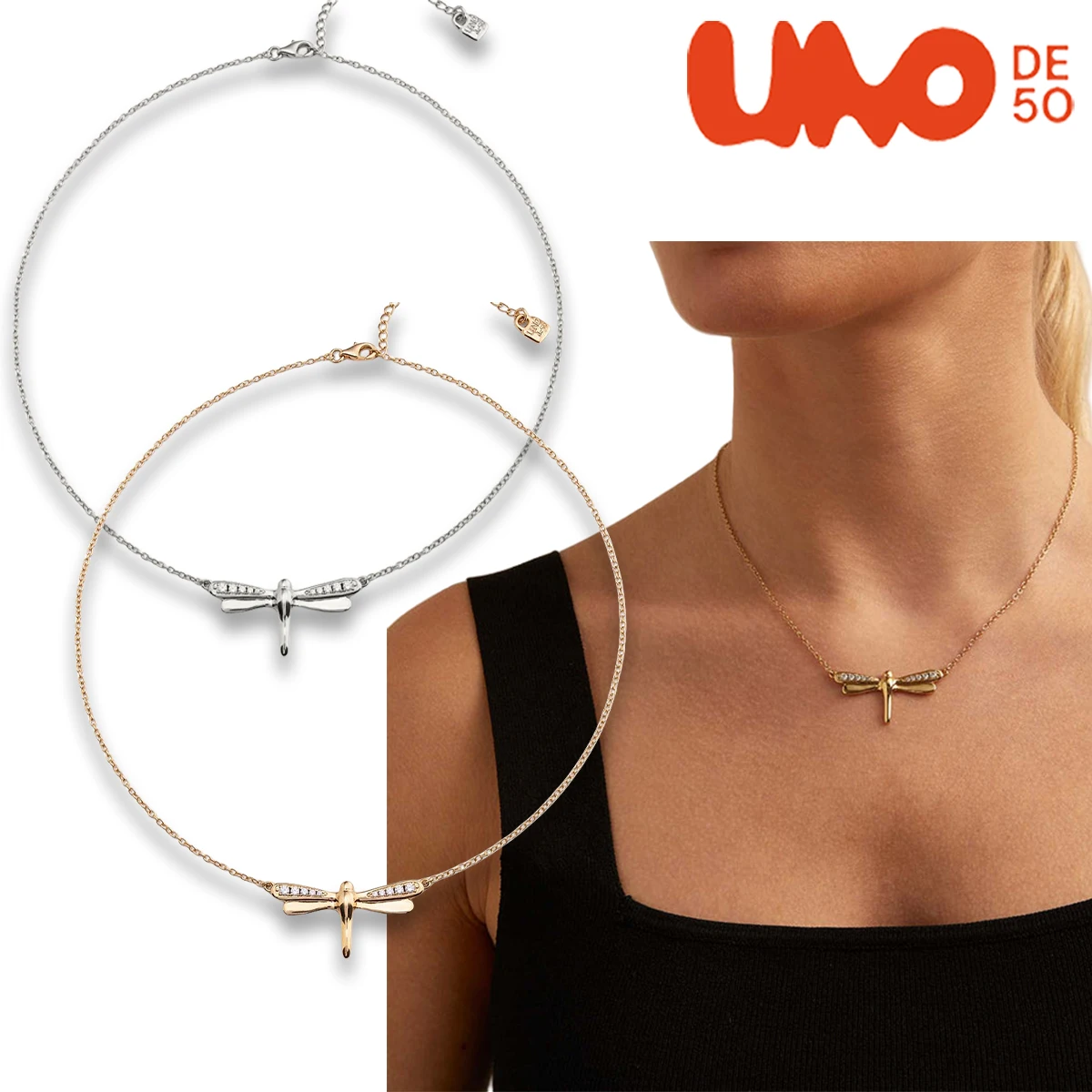 UNODE50 necklace Dragonfly shaped design, high-end fashion, trendy necklace, versatile temperament
UNODE50 necklace Dragonfly shaped design, high-end fashion, trendy necklace, versatile temperament