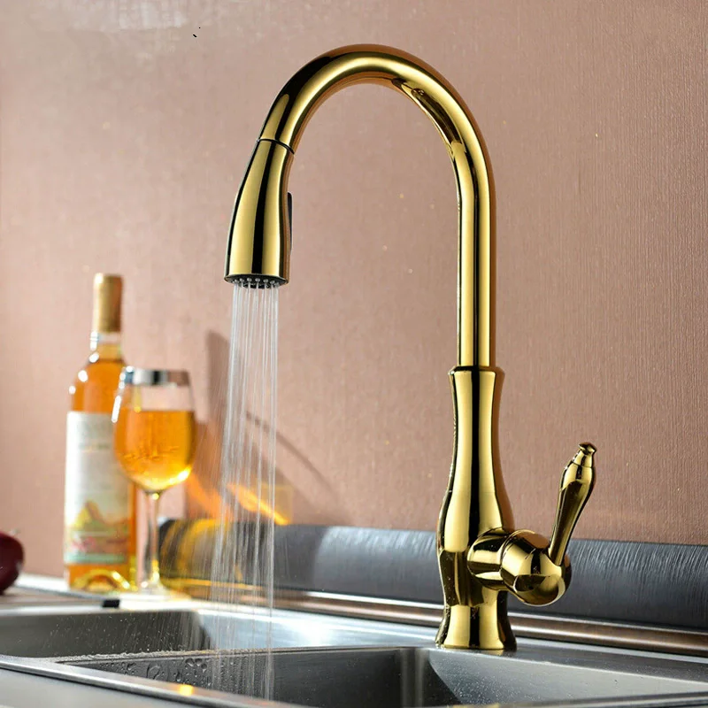 Выдвижной кухонный смеситель из латуни, черный, с поворотом на 360 градусов, для раковины
Выдвижной кухонный смеситель из латуни, черный, с поворотом на 360 градусов, для раковины