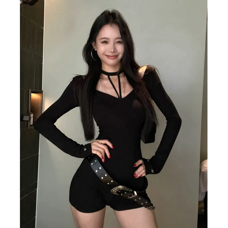 Черный костюм, корейский женский базовый костюм с вырезом Ne Design, осенняя модная внутренняя одежда, облегающий длинный крой...
Черный костюм, корейский женский базовый костюм с вырезом Ne Design, осенняя модная внутренняя одежда, облегающий длинный крой...