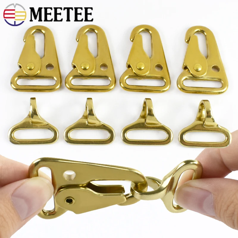29/50mm Solid Brass Snap Hook Pet Collar Outdoor Carabiner Clasp Keychain Bag Buckle Backpack Belt Loop DIY Hardware Accessories
29/50mm Solid Brass Snap Hook Pet Collar Outdoor Carabiner Clasp Keychain Bag Buckle Backpack Belt Loop DIY Hardware Accessories