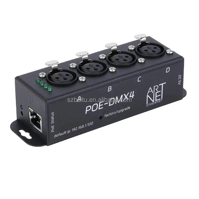 Wholesales Supply 512 Channels Standard DMX LED Dimmer Manual Switch Ethernet Artnet DMX 4 Universe LED Controller
Wholesales Supply 512 Channels Standard DMX LED Dimmer Manual Switch Ethernet Artnet DMX 4 Universe LED Controller