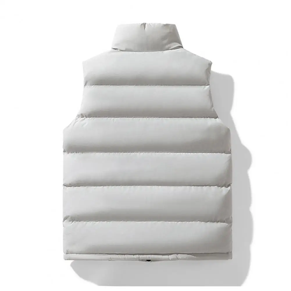 Warm Men Vest Men's Warm Windproof Down Vest with Stand Collar Dual Pockets Autumn Winter Sleeveless Waistcoat Top for Casual
Warm Men Vest Men's Warm Windproof Down Vest with Stand Collar Dual Pockets Autumn Winter Sleeveless Waistcoat Top for Casual