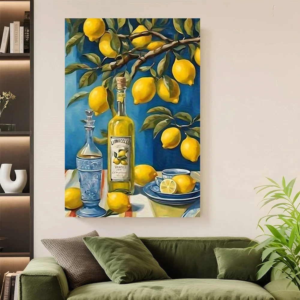 Framed Flat 1pc Framed Limonegro Canvas Wall Art - Italian Lemon Decoration With Bottle - Kitchen, Living Room, Party Decoration
Framed Flat 1pc Framed Limonegro Canvas Wall Art - Italian Lemon Decoration With Bottle - Kitchen, Living Room, Party Decoration