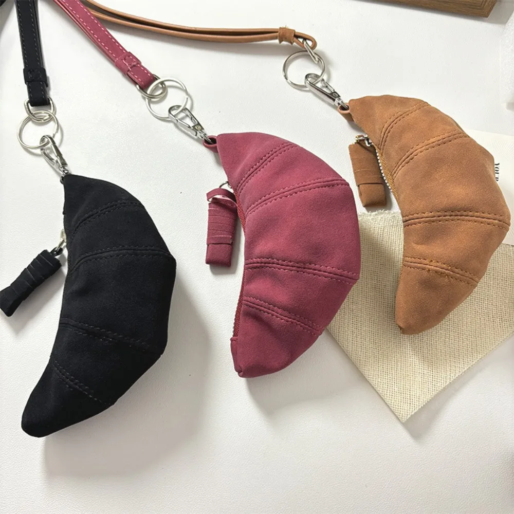 Portable Suede Hanging Neck Wallet Croissant Elegant Sweater Chain Solid Color Korean Style Mini Storage Bag Travel
Portable Suede Hanging Neck Wallet Croissant Elegant Sweater Chain Solid Color Korean Style Mini Storage Bag Travel