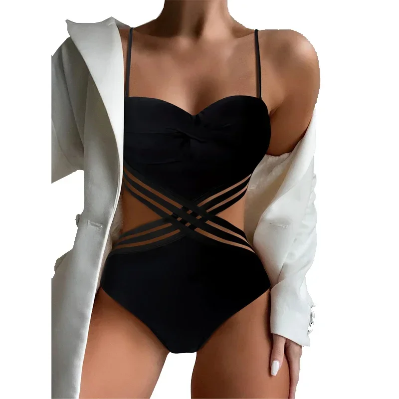 Черный купальник-монокини с эффектом пуш-ап, цельный, с вырезами, бразильский стиль, для пляжа
Черный купальник-монокини с эффектом пуш-ап, цельный, с вырезами, бразильский стиль, для пляжа