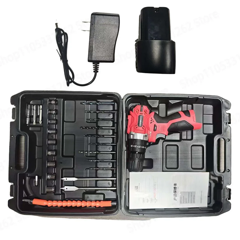 Dual Speed Lithium Drill Multifunctional Electric Screwdriver Tool Kit Household Hand Drill Combo Set
Dual Speed Lithium Drill Multifunctional Electric Screwdriver Tool Kit Household Hand Drill Combo Set
