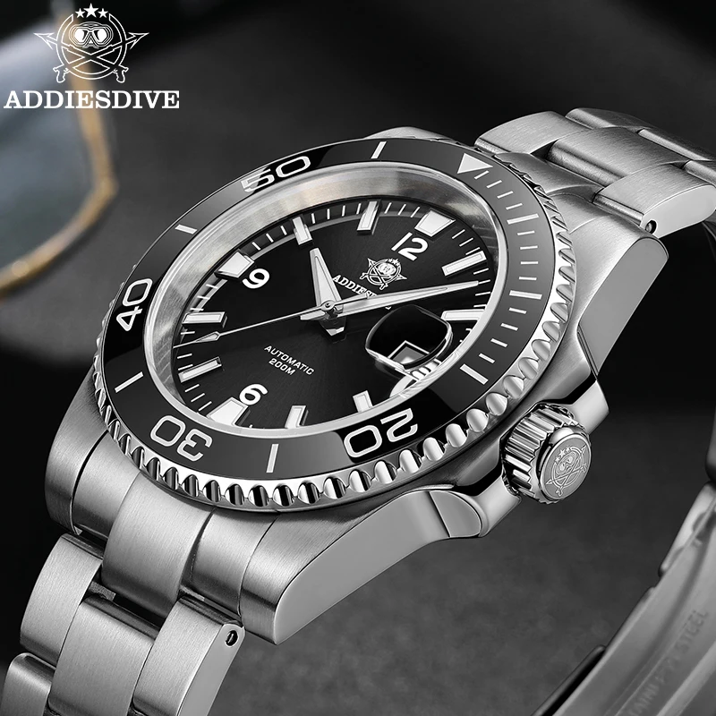 ADDIESDIVE Men Diving Watch Sapphire Glass C3 Super Luminous 200M Waterproof Calendar Automatic Mechanical Watch Reloj hombre
ADDIESDIVE Men Diving Watch Sapphire Glass C3 Super Luminous 200M Waterproof Calendar Automatic Mechanical Watch Reloj hombre